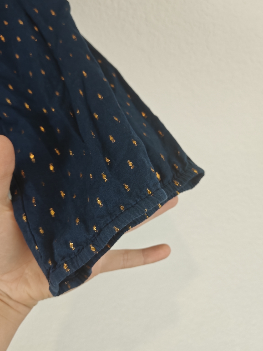 Emerson Fry Emmaline Blouse Maritime Gold Dot Lurex Cotton Tie Neck Top Boho XS - Picture 10 of 16
